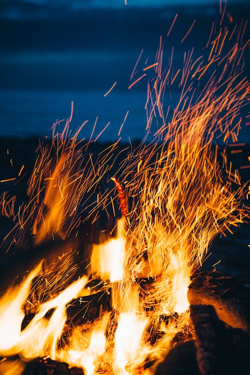 Free Time Lapse Photography of Fire Stock Photo