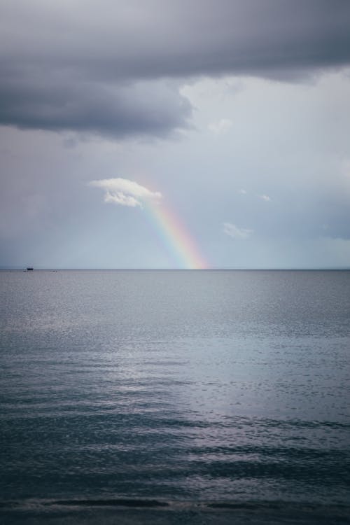 Rainbow in Sky over Sea