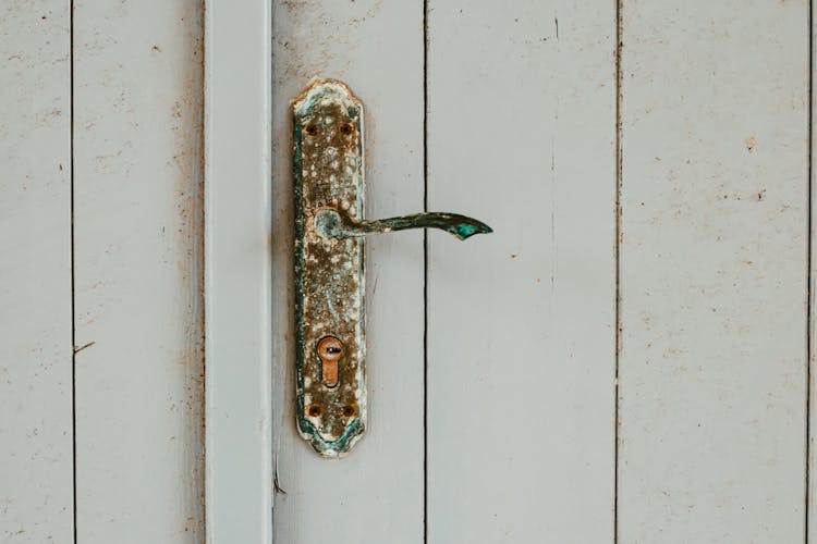 Rusty Copper Doorknob 