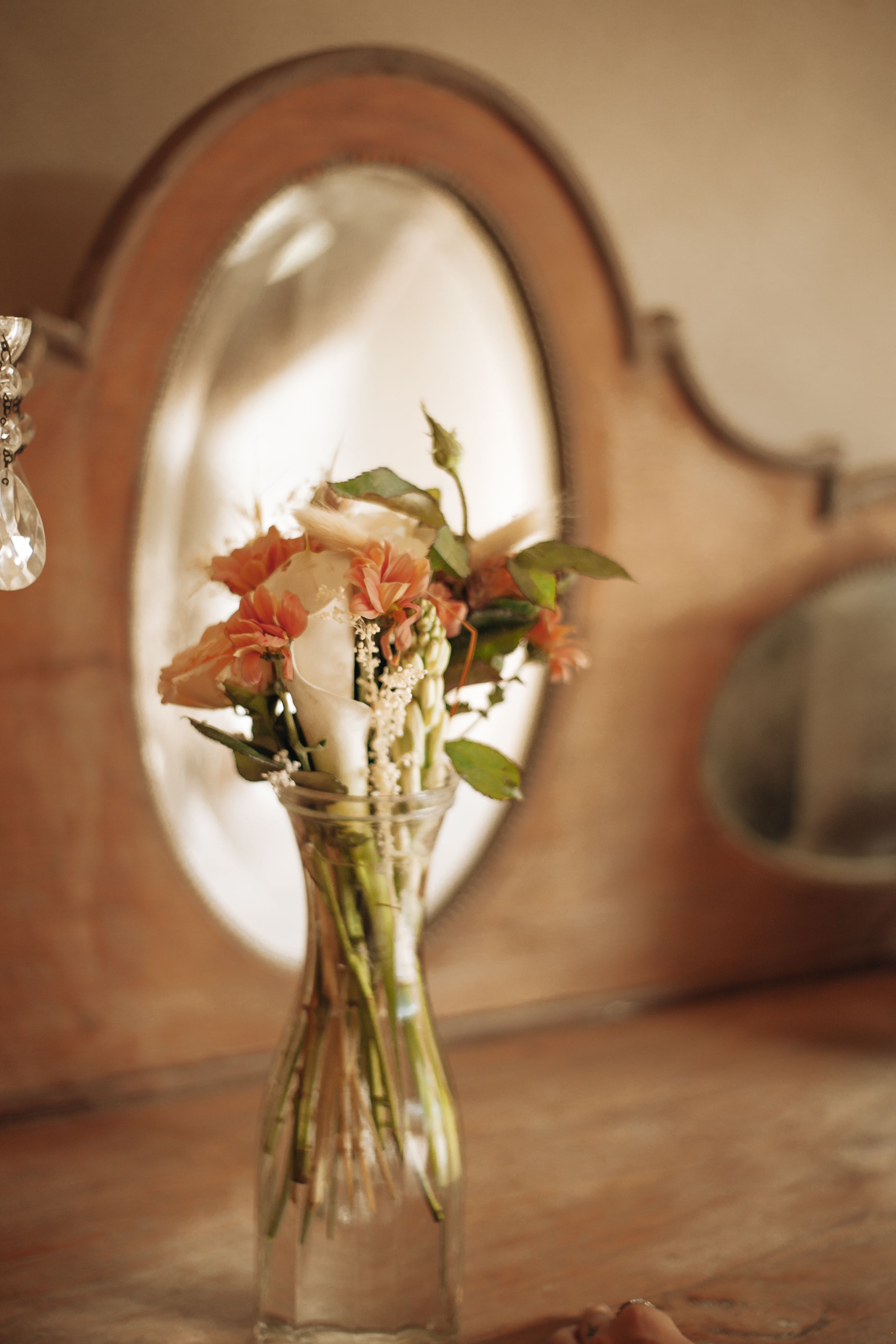 Colorful Flowers in Clear Glass Vase · Free Stock Photo