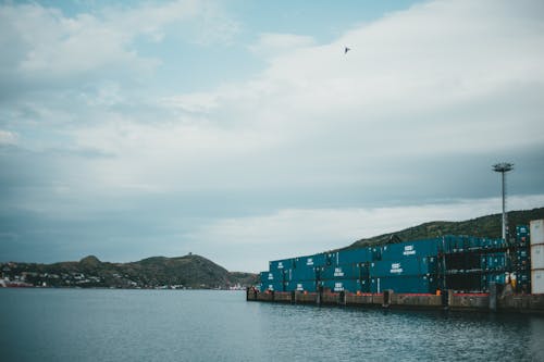 Gratis stockfoto met bewolking, blauw, containervrachten