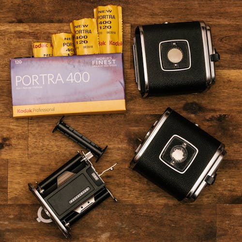 Kodak Porta 400 Con Estuches Negros