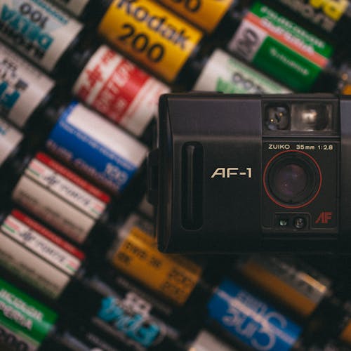 Free stock photo of analog, camera, compact