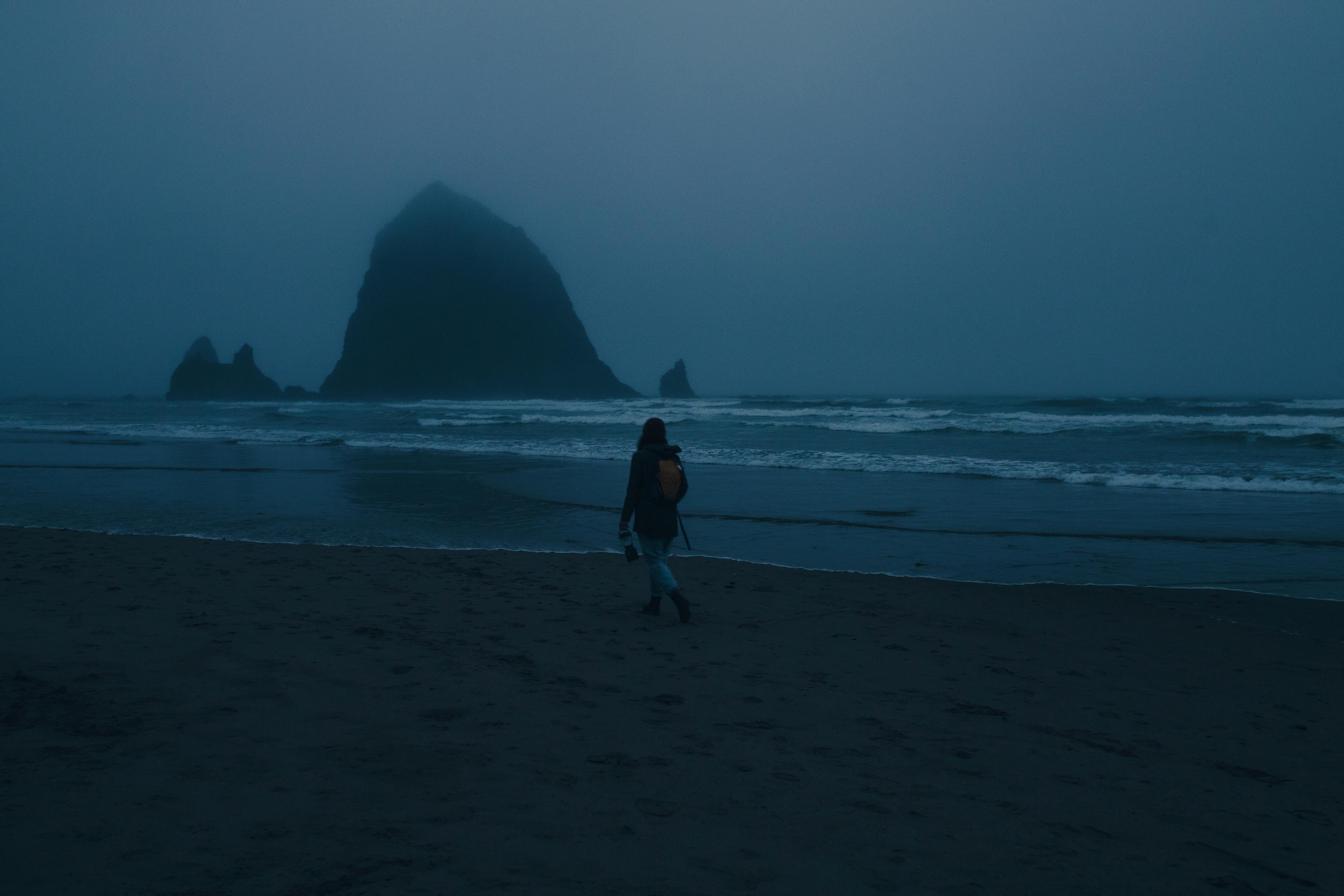 Haystack Rock Pinnacles at low tide in Cannon Beach-Oregon-USA Poster Print  - Chuck Haney # VARPDXUS38CHA0457, image size:1125x750