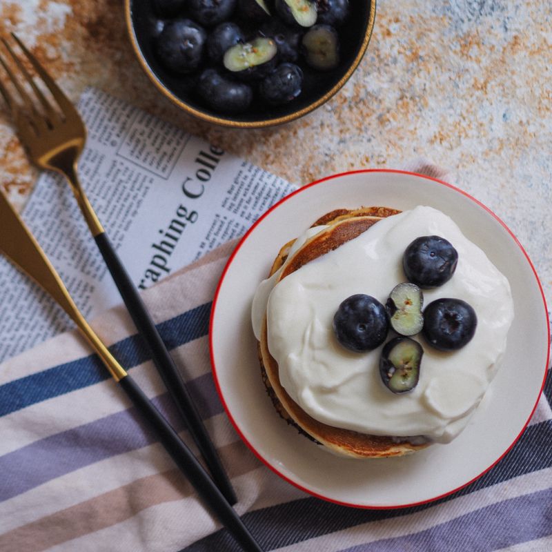 Fluffy Greek Yogurt Protein Pancakes