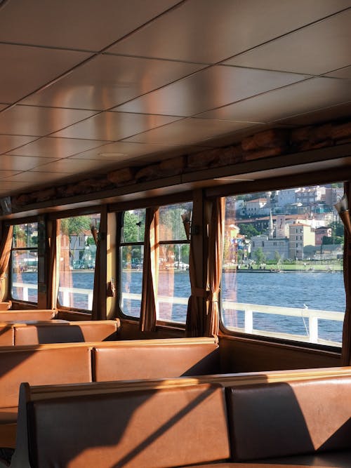 A View of the Windows from inside a Ferry