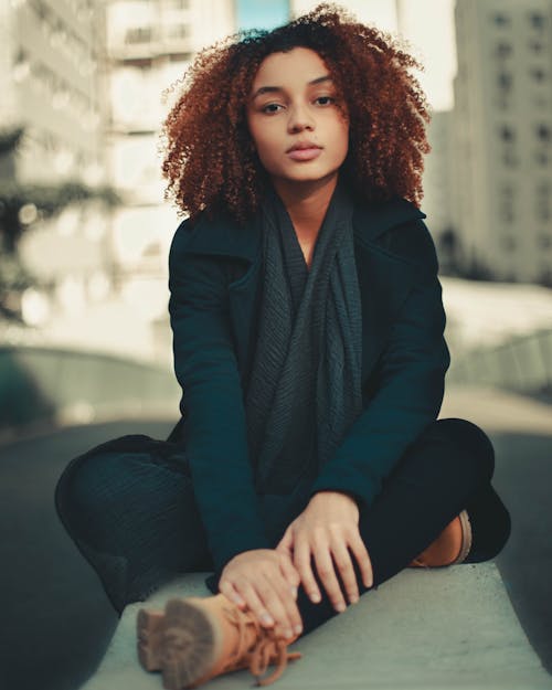 Photo of a Woman with Curly Hair