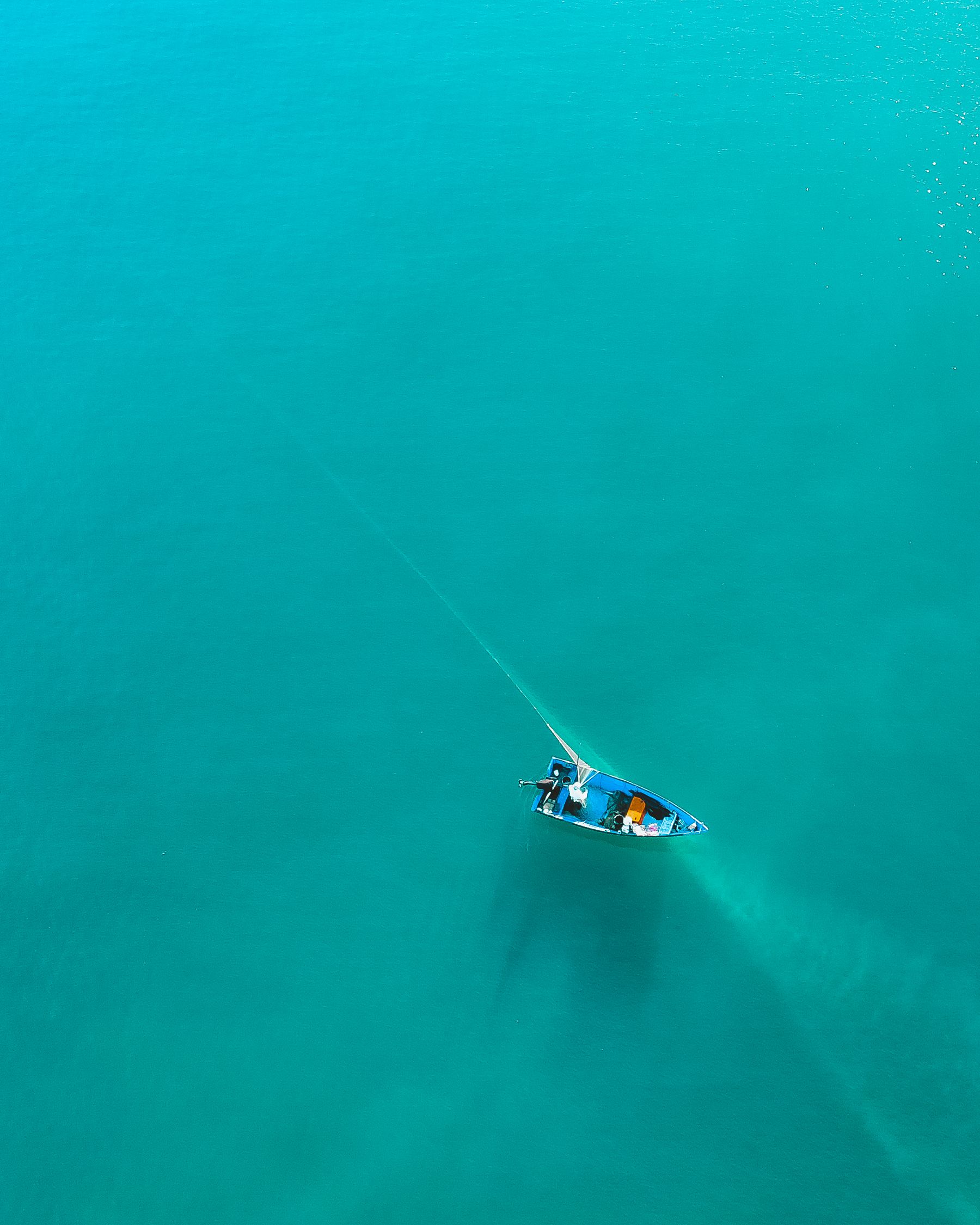 A quiet boat moment suggesting arrival and movement at sea