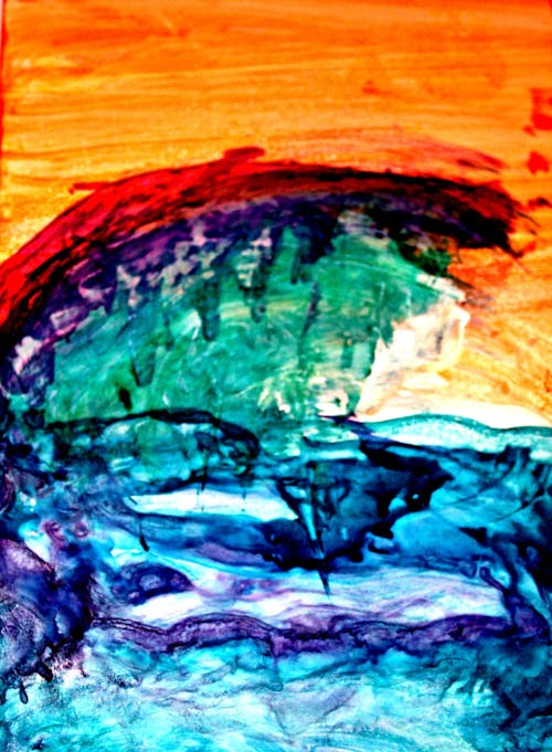 Imagine de stoc gratuită din apus, colorat, face cu mâna