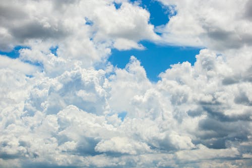 A White Clouds on Blue Sky