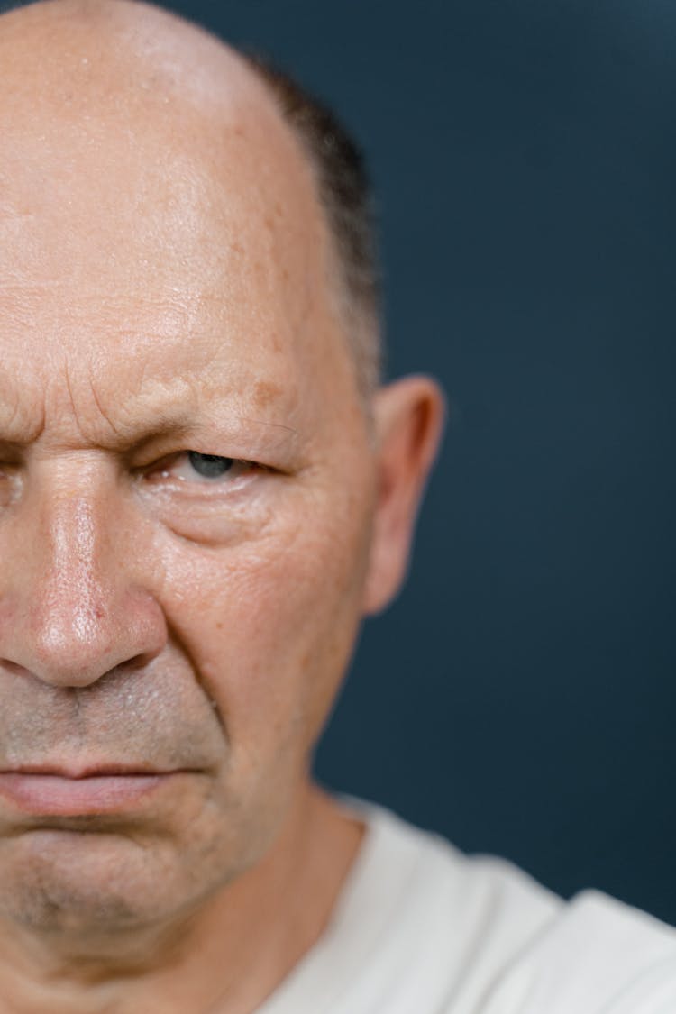 Angry Man In Close Up Photography