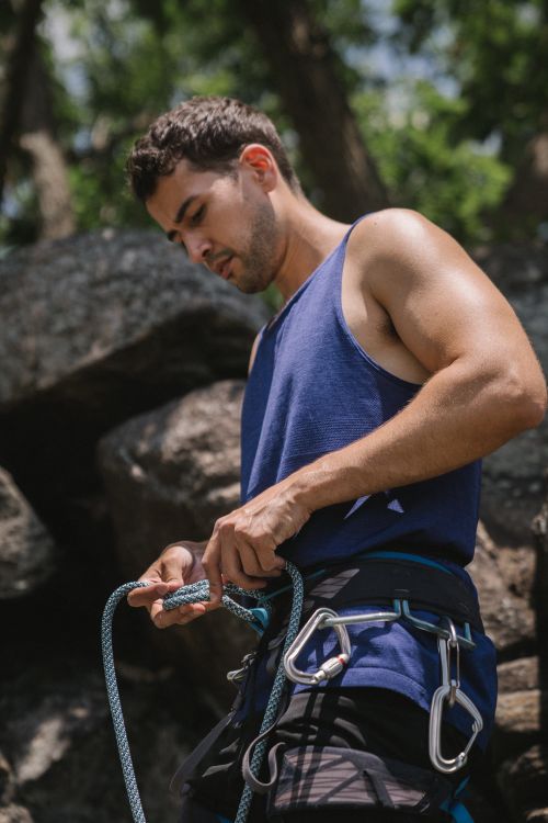 Man Making Rope Man Tying a Rope · Free Stock Photo