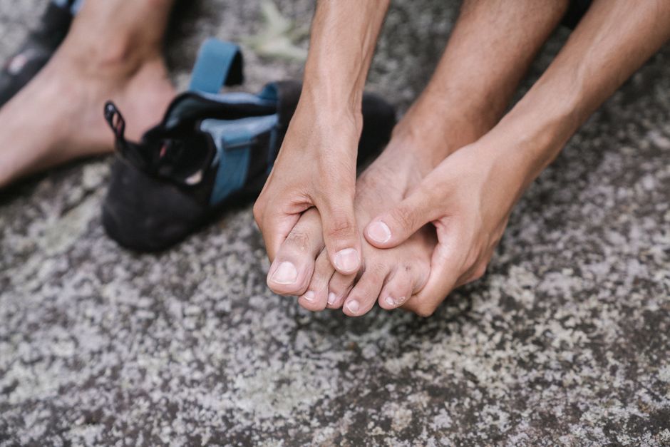 person self massage foot pressure
