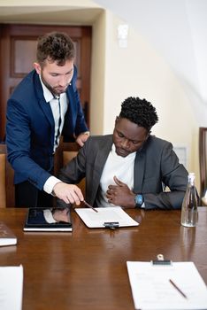 Men Having a Deal in the Office
