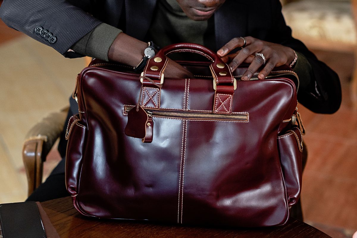 Bolso de viaje en cuero