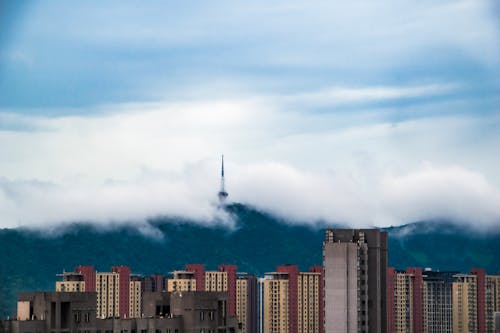 Free stock photo of clouds sky, dense fogg, hilltop