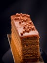 Brown Cake With Brown Beans on Top