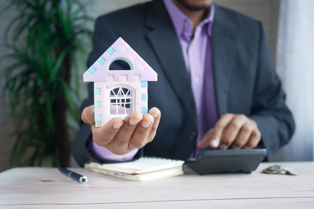 Investor reviewing real estate financials