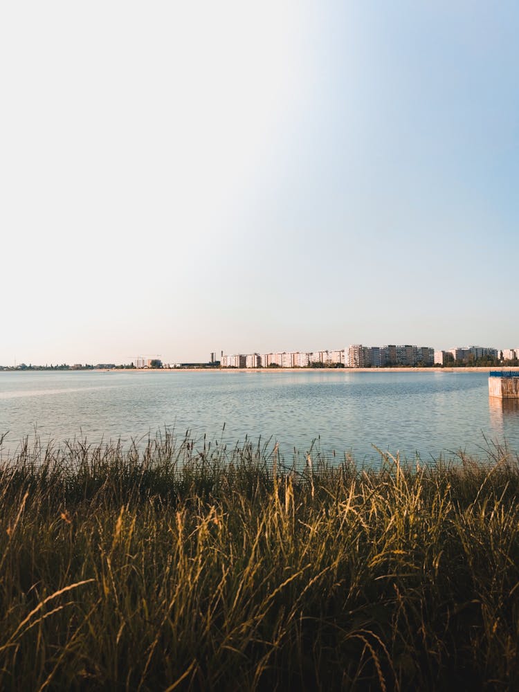 Residential Area On Other Side Of Lake