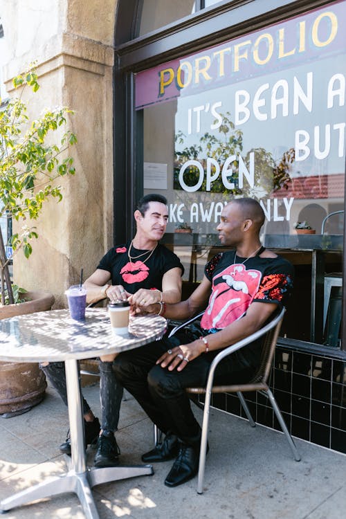 A Gay Couple by the Coffee Table