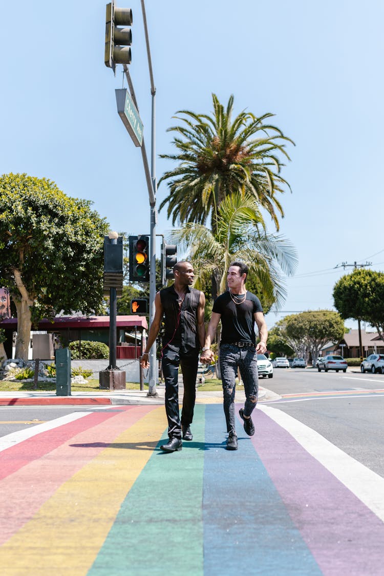 Men Walking On Street