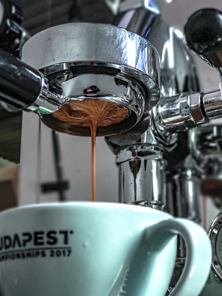 A Coffee Dripping From The Coffee Maker