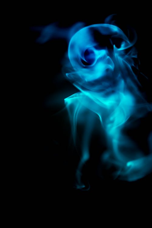 Free Close-Up Shot of a Blue Fire Stock Photo