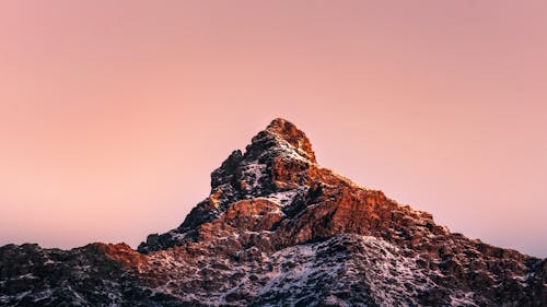 Fotos de stock gratuitas de atardecer, cielo limpio, montaña rocosa