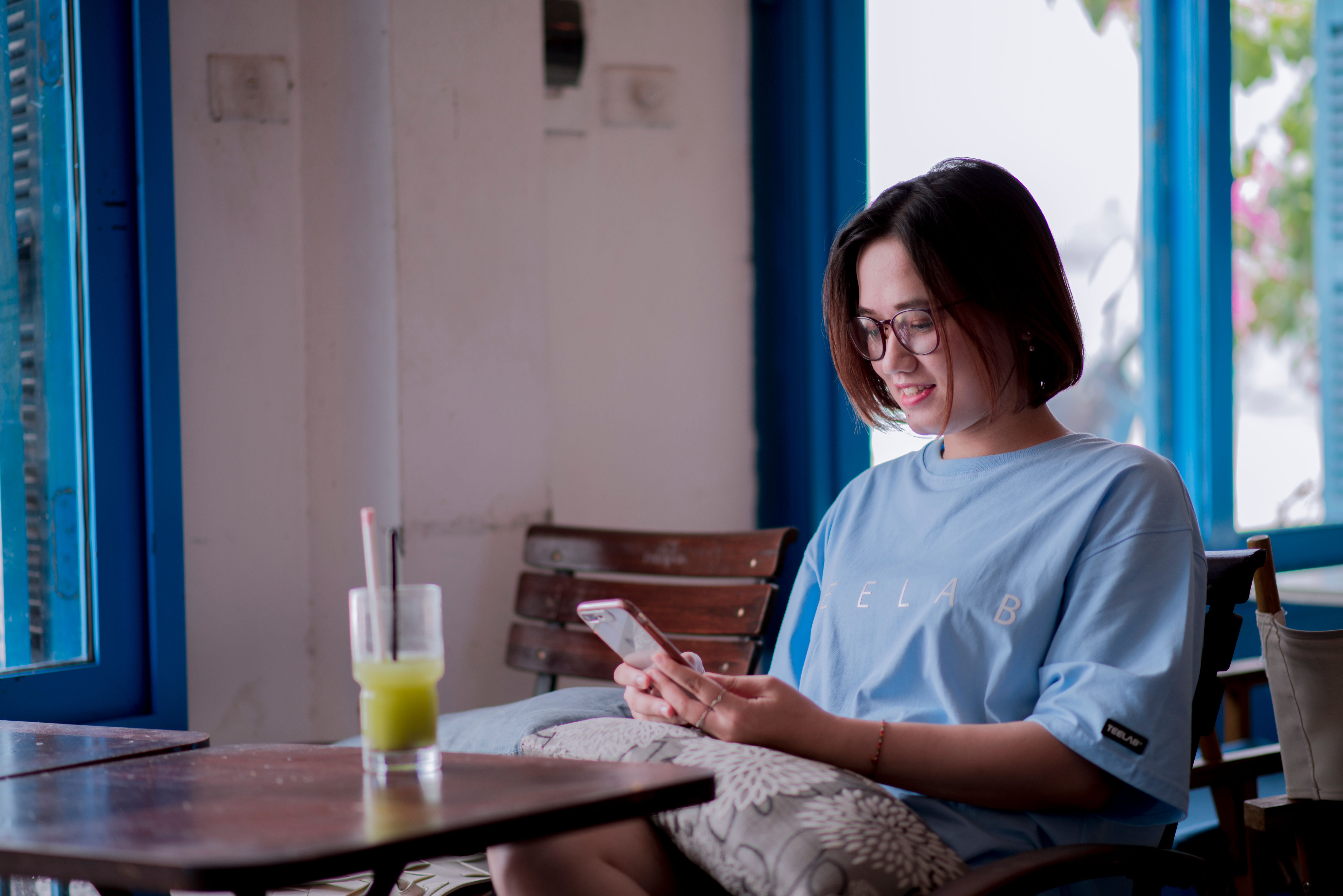 A Woman using a Smartphone