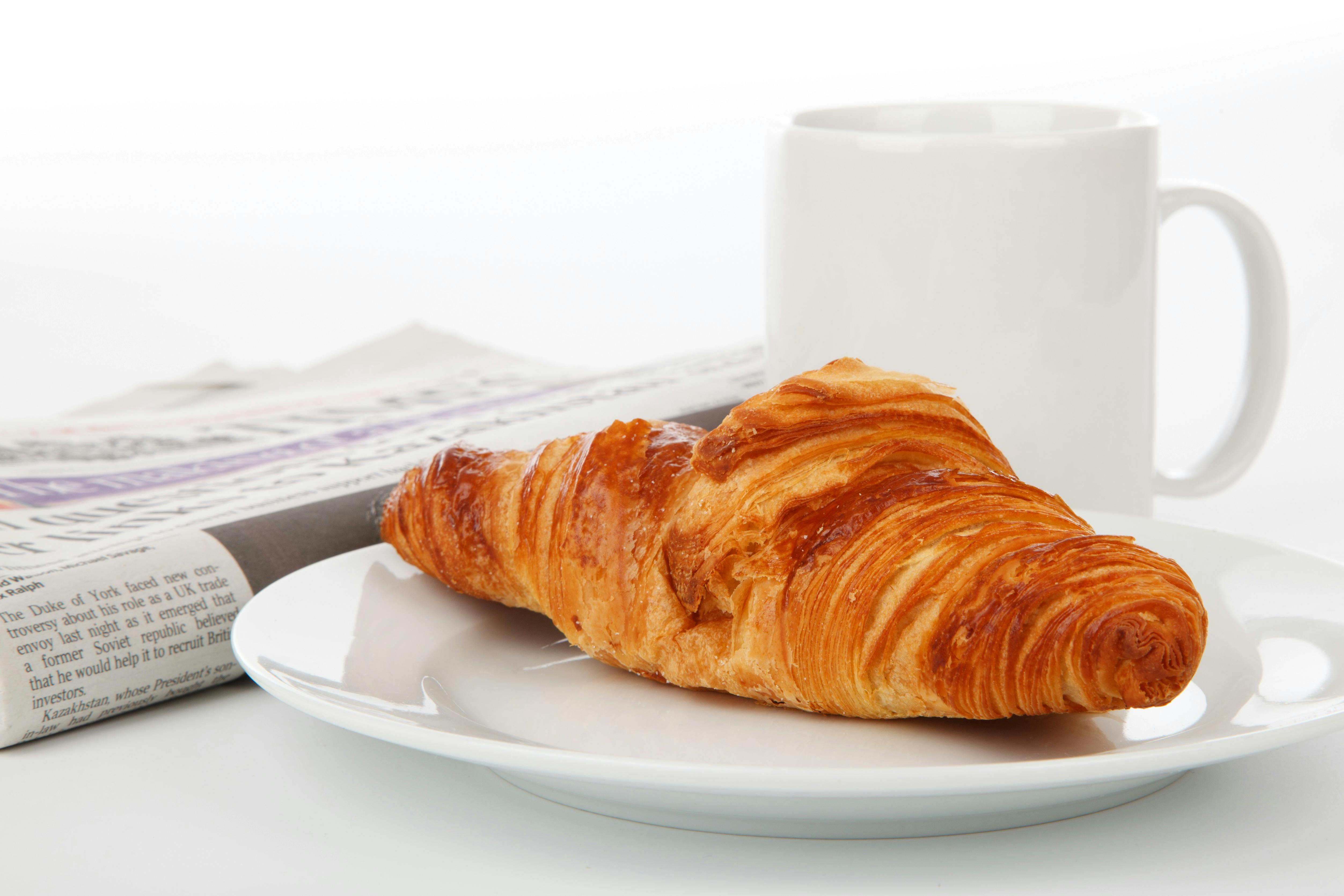 Free stock photo of breakfast, coffee, croissant