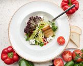Sliced Vegetables on White Ceramic Plate