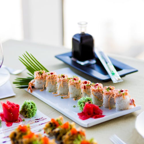 Free A Plate of Sushi Stock Photo
