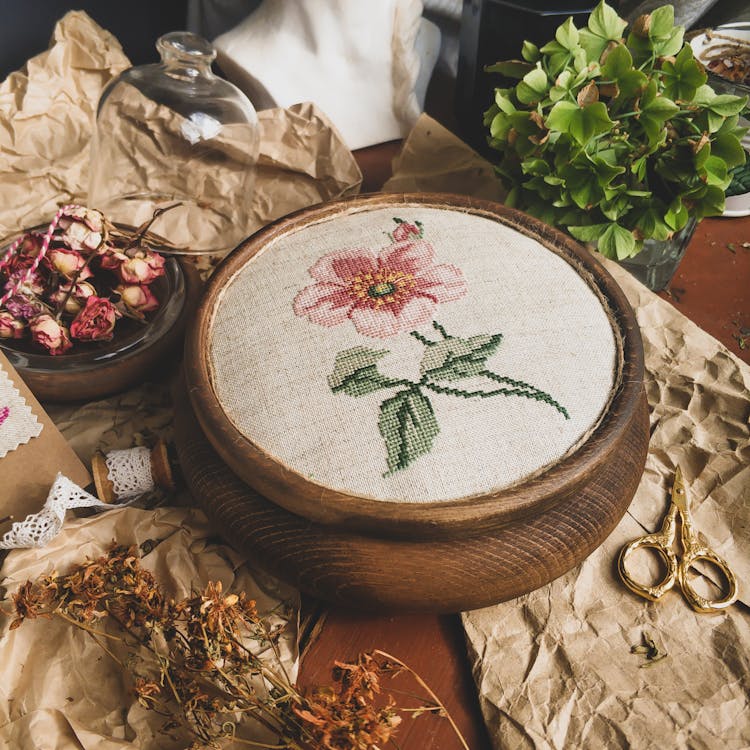 Flower Design Cross Stitch