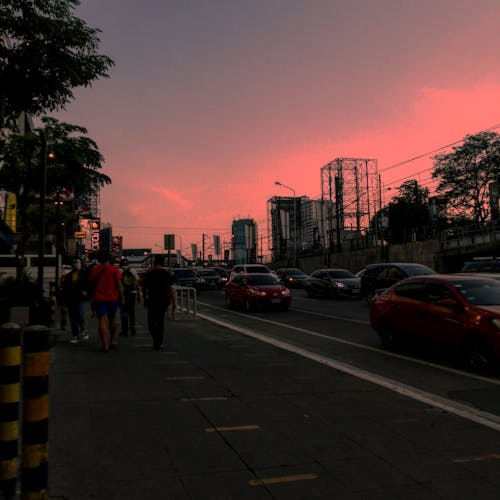 Free stock photo of busy street, cars, manila