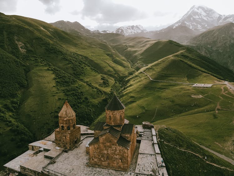 Small Gothic Fortress Overlooking Scenic Valley