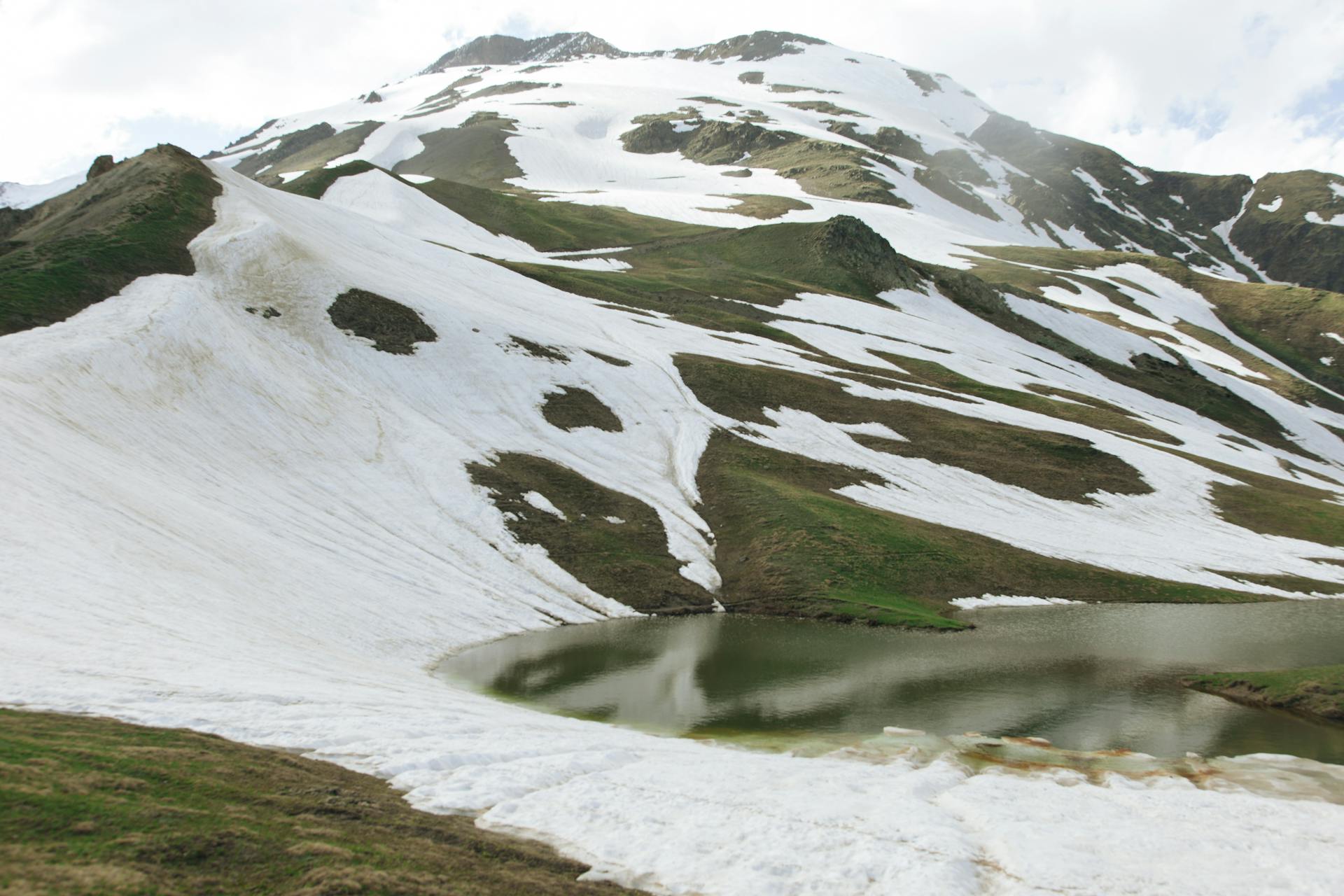 Snow on Green Mountains