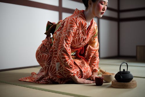 Kostenloses Stock Foto zu frau, geisha, japanische kultur