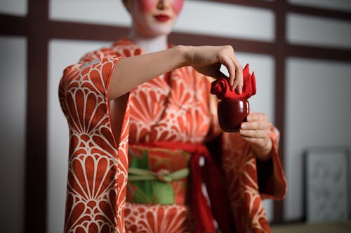 Kostenloses Stock Foto zu frau, geisha, japanische kultur