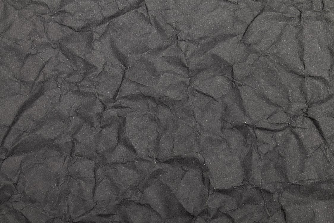 Close-up of Creased Gray Paper 