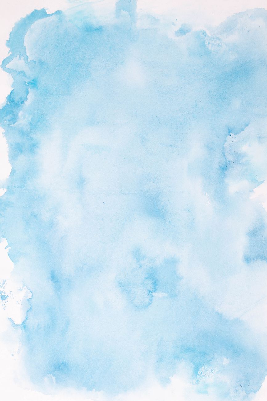 Pale sky blue soft wash abstract print