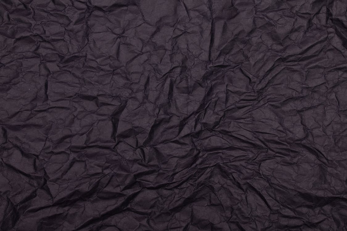 Wrinkled Black Paper · Free Stock Photo