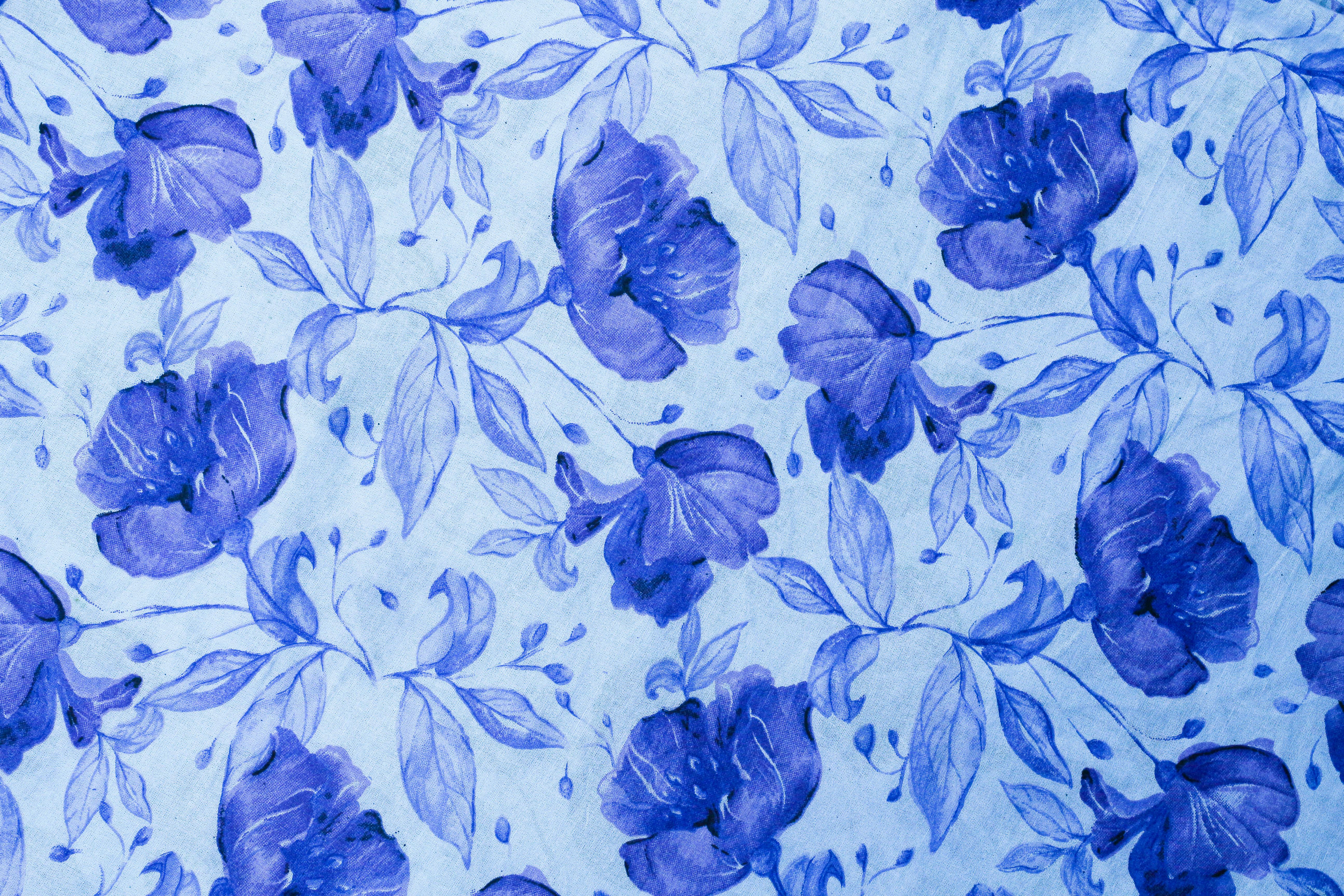 Floral Pattern on Fabric · Free Stock Photo