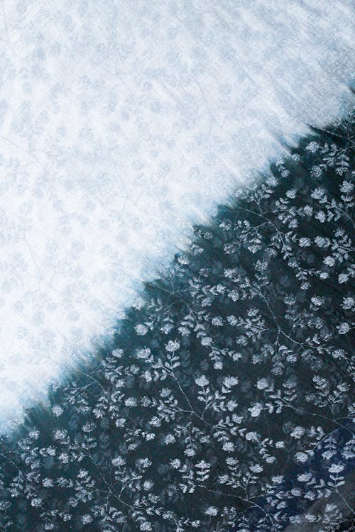 Close-up of a Floral Fabric 