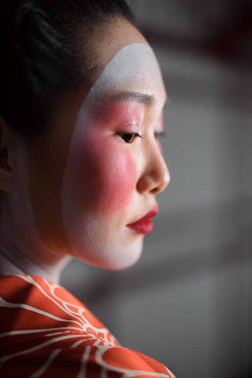 Geisha in Close Up Photography