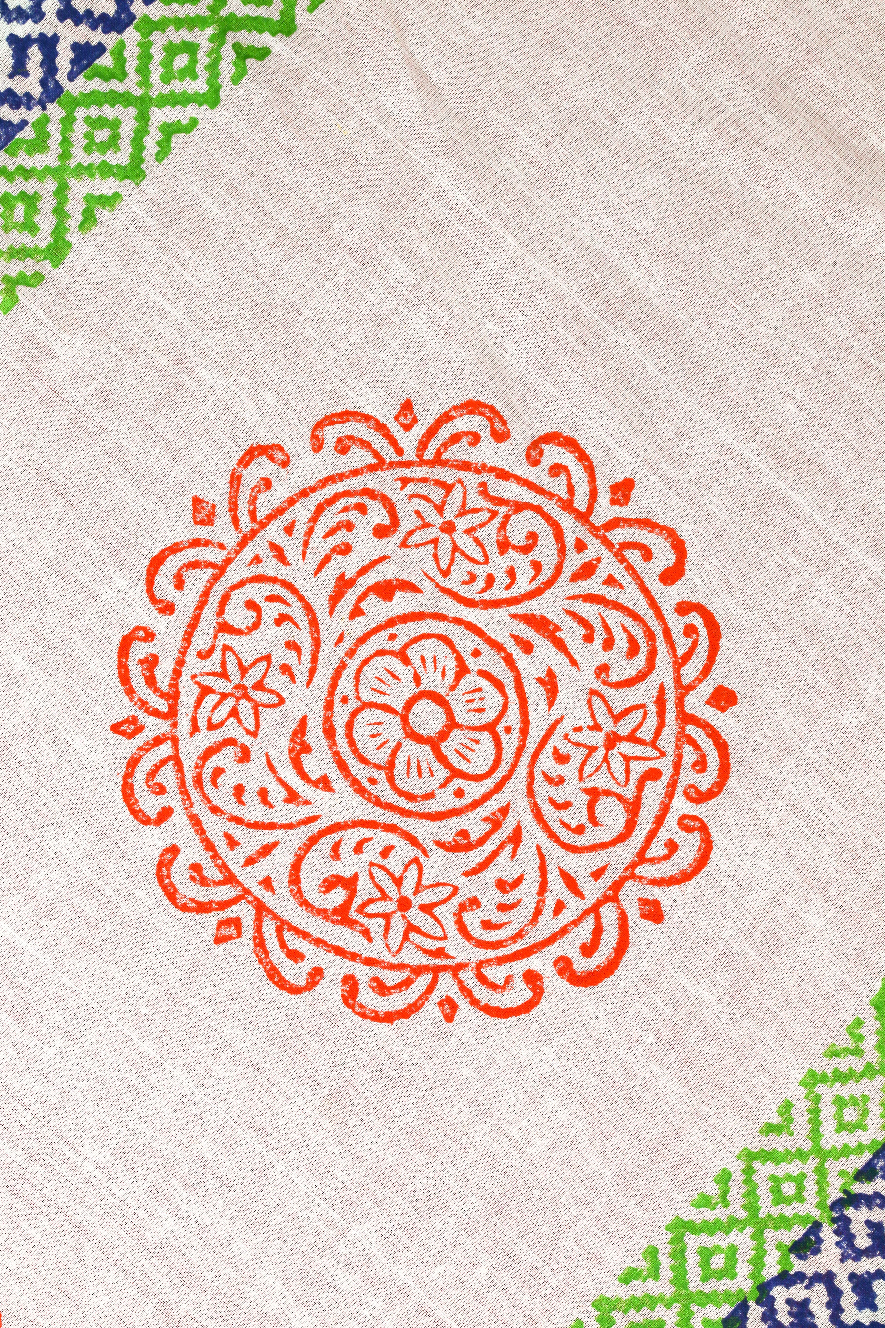 Red Floral Pattern on a Piece of Textile · Free Stock Photo