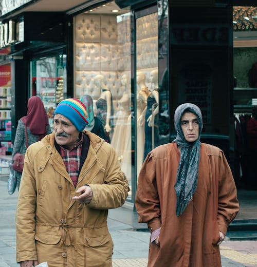 Couple Walking on the Street