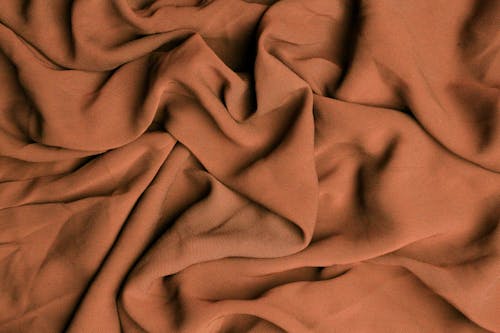 Crumpled Brown Fabric