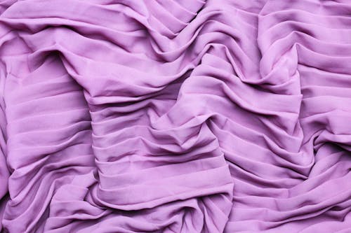 Close-up of Purple Fabric Scattered