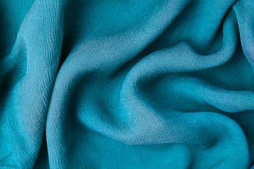 Folded Blue Textile