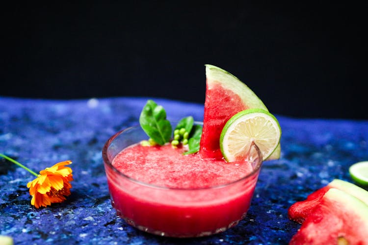 Drink With Watermelon And Lemon